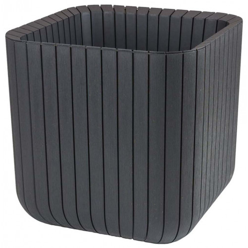 KETER CUBE PLANTER L Pot, 39,5 x 39,5 x 39,5 cm, anthracite 17201220