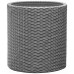 KETER LARGE CYLINDER Pot, 43,7 x 43,7 x 44,3 cm, rotin, gris 17197837