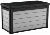 KETER DENALI DUOTECH 380L Coffre de rangement 122,9 x 62,1 x 70,6 cm, gris 1720596