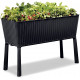 KETER EASY GROW 120L Jardiniere, rotin, anthracite 17194592