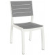 KETER HARMONY Chaise, 47 x 60 x 86 cm, blanc/gris 17201232