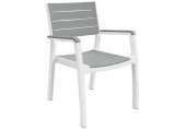 KETER HARMONY Fauteuil, 59 x 60 x 86 cm, blanc/gris 17201284