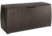 KETER HOLLYWOOD 270L Coffre de rangement 117,5 x 45 x 57,3 cm, marron 17191974