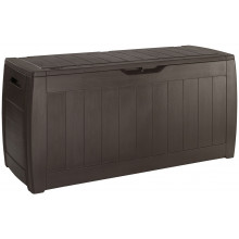 KETER HOLLYWOOD 270L Coffre de rangement 117,5 x 45 x 57,3 cm, marron 17191974