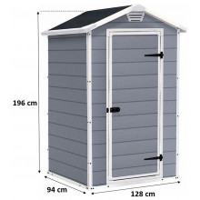 KETER MANOR 4 x 3 Abri de jardin, 128 x 94 x 196 cm 17192190