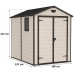 KETER MANOR 6 x 8 DD Abri de jardin, 186 x 237 x 227 cm, beige 17197129