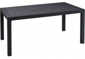 KETER MELODY Table de jardin, 160,5 x 94,5 x 74,5 cm, graphite 17190205