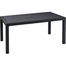 KETER MELODY Table de jardin, 160,5 x 94,5 x 74,5 cm, graphite 17190205