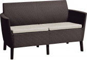 KETER SALEMO 2 Canapé, 133 x 67 x 76 cm, brun/beige 17209038
