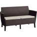 KETER SALEMO 2 Canapé, 133 x 67 x 76 cm, brun/beige 17209038