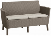 KETER SALEMO 2 Canapé, 133 x 67 x 76 cm, cappuccino/beige 17209038