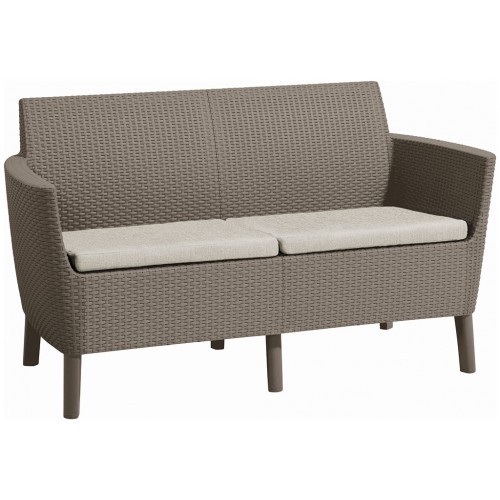 KETER SALEMO 2 Canapé, 133 x 67 x 76 cm, cappuccino/beige 17209038