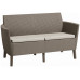 KETER SALEMO 2 Canapé, 133 x 67 x 76 cm, cappuccino/beige 17209038