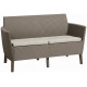 KETER SALEMO 2 Canapé, 133 x 67 x 76 cm, cappuccino/beige 17209038