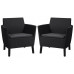 KETER SALEMO DUO Fauteuil (lot de 2 pieces), 74 x 67 x 76 cm, graphite/gris 17209040