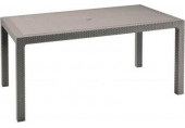 KETER MELODY Table de jardin, 160,5 x 94,5 x 74,5 cm, cappuccino 17190205