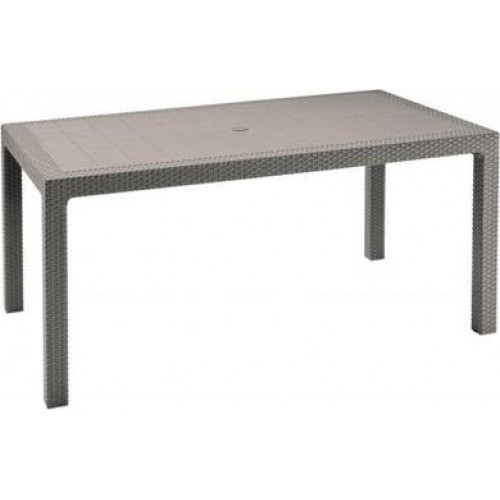 KETER MELODY Table de jardin, 160,5 x 94,5 x 74,5 cm, cappuccino 17190205