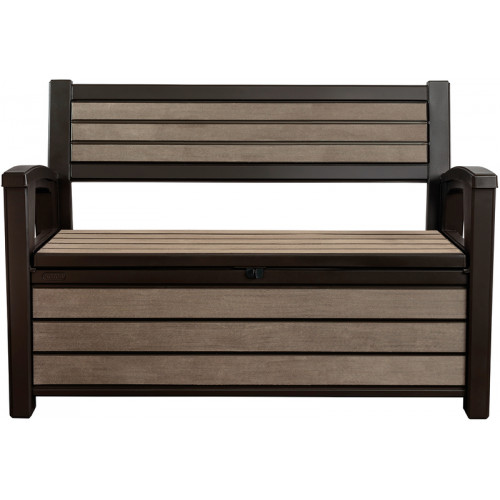 KETER HUDSON STORAGE BENCH 227L Banc de rangement, marron 17204490