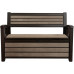 KETER HUDSON STORAGE BENCH 227L Banc de rangement, marron 17204490