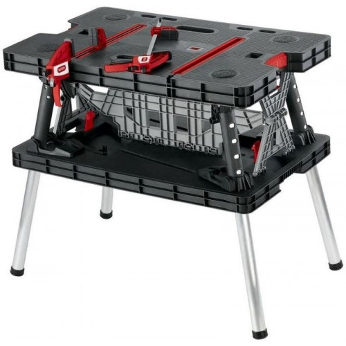 KETER Établi rabattable 85x55x75,5cm noir 17182239
