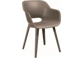 KETER AKOLA 2x Chaise ergonomique, 56,5 x 55 x 80 cm, cappuccino 17207305