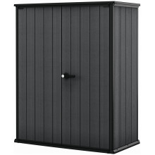 KETER CORTINA ALTO 1400L Armoire de rangement, 140 x 73,6 x 170,4 cm, gris 17212412