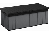 KETER DARWIN 380L Coffre de rangement 142,5 x 65,3 x 54,5 cm, gris 17211691