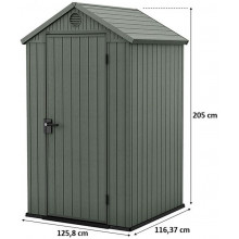 KETER DARWIN 4 x 4 Abri de jardin, 125,8 x 116,37 x 205 cm, vert 17212741