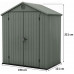 KETER DARWIN 6 x 4 Abri de jardin, 190 x 121 x 221 cm, zielony 17210351