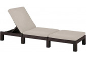 KETER DAYTONA DELUXE Chaise longue, 195 x 65 x 25,5 cm, marron 17211632