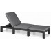 KETER DAYTONA DELUXE Chaise longue, 195 x 65 x 25,5 cm, graphite 17211632