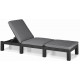 KETER DAYTONA DELUXE Chaise longue, 195 x 65 x 25,5 cm, graphite 17211632