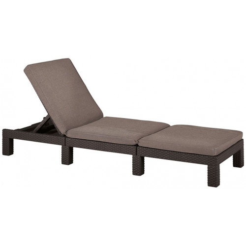 KETER DAYTONA DELUXE Chaise longue, 195 x 65 x 25,5 cm, marron 17211632