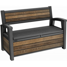 KETER DECO GARDEN BENCH 227L Banc de rangement, 133 x 61 x 89 cm, walnut 17213853