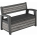 KETER DECO GARDEN BENCH 227L Banc de rangement, 133 x 61 x 89 cm, gris 17213853