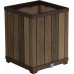 KETER DECO SQUARE TALL Pot de fleurs, 45,5 x 45,5 x 55 cm, walnut 17213623