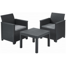 KETER ELODIE Ensemble de balcon, graphite/gris 17209482