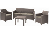 KETER ELODIE Ensemble de jardin 3 places, cappuccino/sable 17209489