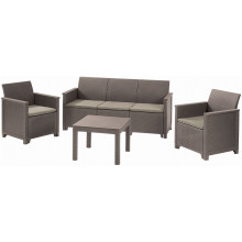 KETER ELODIE Ensemble de jardin 3 places, cappuccino/sable 17209489