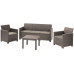 KETER ELODIE Ensemble de jardin 3 places, cappuccino/sable 17209489