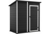 KETER ESSENTIAL 6 x 4 Abri de jardin, 184 x 112 x 195 cm, gris foncé 17214016