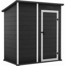 KETER ESSENTIAL 6 x 4 Abri de jardin, 184 x 112 x 195 cm, gris foncé 17214016