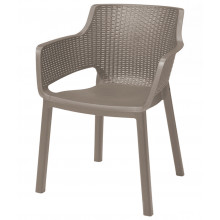 KETER EVA Chaise de jardin, 57,7 x 62,5 x 79 cm, cappuccino 17210109