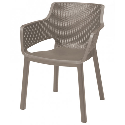 KETER EVA Chaise de jardin, 57,7 x 62,5 x 79 cm, cappuccino 17210109