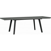 KETER HARMONY Table a rallonge, 162 x 100 x 74 cm, graphite/gris 17202278