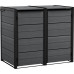 KETER HIDE AWAY 2x240L Armoire pour poubelles, 138,1 x 84,3 x 121,2 cm, gris 17213790