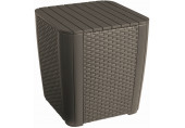 KETER LUZON Table d'appoint de jardin, 39 x 39 x 42,5 cm, cappuccino 17202176