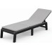 KETER MALLORCA Chaise longue avec coussin, 187,5 x 58 x 29 cm, grafit/gris 17213628