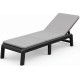 KETER MALLORCA Chaise longue avec coussin, 187,5 x 58 x 29 cm, grafit/gris 17213628
