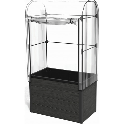 KETER MAPLE GREEN HOUSE avec serre, 99 x 58 x 185 cm, gris 17209667